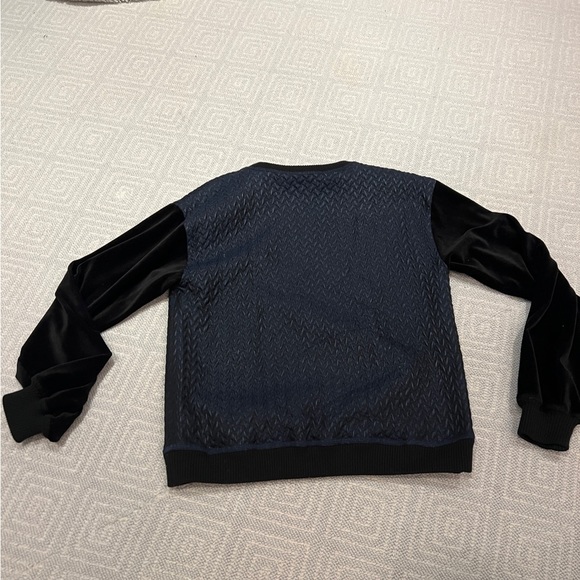 Authentic Jonathan Simkhai velvet and sweater blue and black - Picture 2 of 3